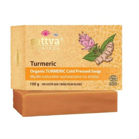 Sattva Organiczne mydło wytwarzane na zimno Kurkuma 100g Sattva Organiczne mydło wytwarzane na zimno Kurkuma 100g