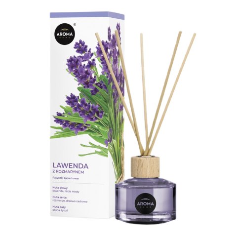 Aroma Home Patyczki zapachowe Lawenda z Rozmarynem 50ml Aroma Home Patyczki zapachowe Lawenda z Rozmarynem 50ml