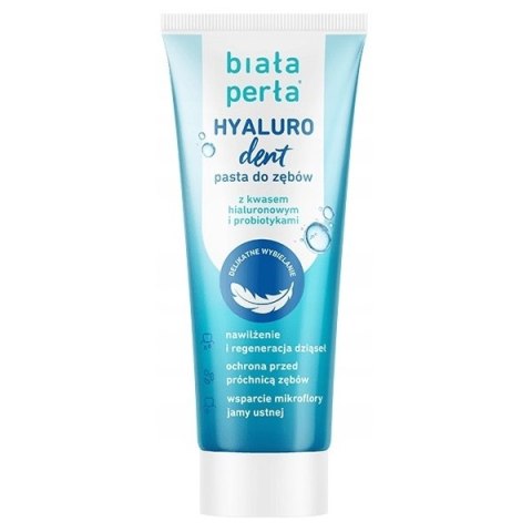 Biała Perła Hyaluro Dent pasta do zębów z kwasem hialuronowym i probiotykami 75ml Biała Perła Hyaluro Dent pasta do zębów z kwasem hialuronowym i probiotykami 75ml