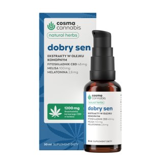 Cosma Cannabis Dobry Sen ekstrakty w olejku konopnym 30ml