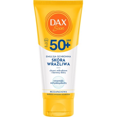 Dax Sun Emulsja ochronna dla skóry wrażliwej SPF50+ 100ml Dax Sun Emulsja ochronna dla skóry wrażliwej SPF50+ 100ml