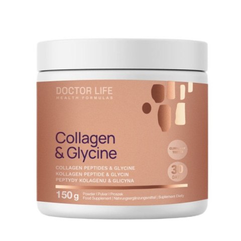 Doctor Life Peptydy kolagenowe z Glicyną suplement diety 150g