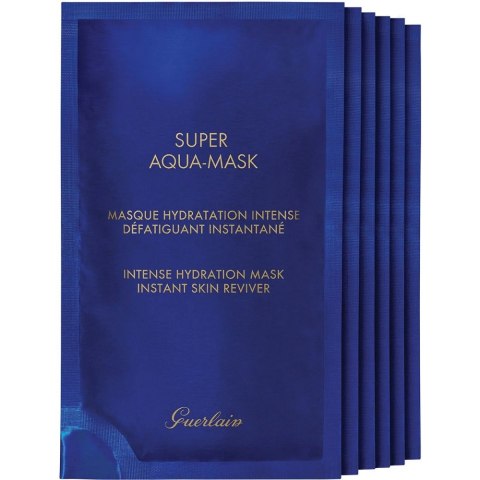 Guerlain Super Aqua-Mask intensywnie nawilżająca maseczka w płachcie 6x30ml Guerlain Super Aqua-Mask intensywnie nawilżająca maseczka w płachcie 6x30ml