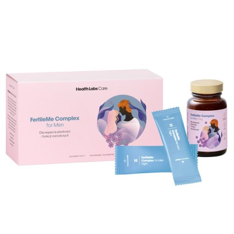 HealthLabs FertileMe Complex for Men suplement diety dla mężczyzn 30 kapsułek + 30 saszetek HealthLabs FertileMe Complex for Men suplement diety dla mężczyzn 30 kapsułek + 30 saszetek