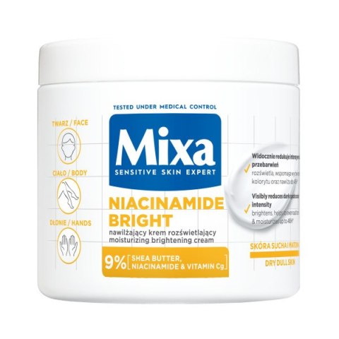 MIXA Niacinamide Bright nawilżający krem rozświetlający 400ml MIXA Niacinamide Bright nawilżający krem rozświetlający 400ml