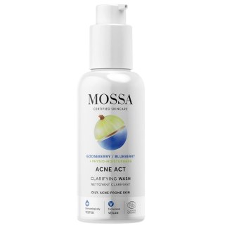 MOSSA Acne Act żel oczyszczający do skóry z niedoskonałościami z agrestem i borówką 140ml