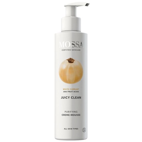 MOSSA Juicy Clean kremowa emulsja oczyszczająca z białą porzeczką 190ml MOSSA Juicy Clean kremowa emulsja oczyszczająca z białą porzeczką 190ml