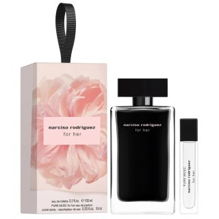 Narciso Rodriguez Zestaw For Her woda toaletowa spray 100ml + Pure Musk woda perfumowana spray 10ml