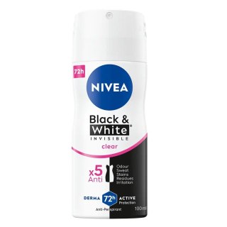 Nivea Black&White Invisible Clear antyperspirant spray 100ml