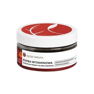 Opcja Natura Bomba Witaminowa maseczka do twarzy z glinką czerwoną 100ml