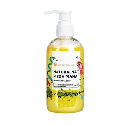Opcja Natura Naturalna mega piana do kąpieli dla dzieci 250ml