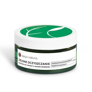 Opcja Natura Zielone Oczyszczanie maseczka do twarzy z algami morskimi 100ml