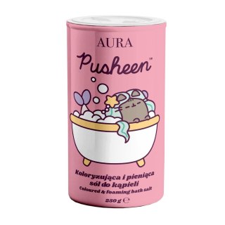 Pusheen Coloured & Foaming Bath Salt koloryzująca i pieniąca sól do kąpieli 250g