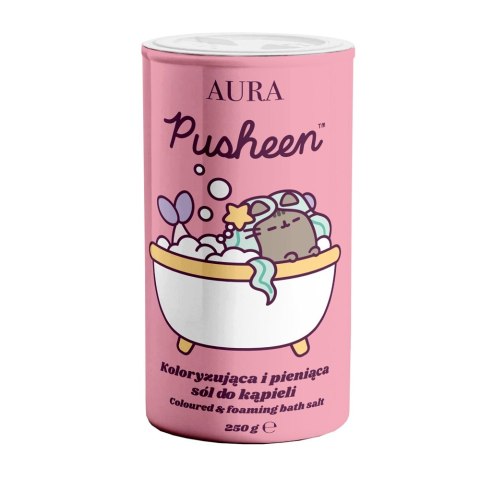 Pusheen Coloured & Foaming Bath Salt koloryzująca i pieniąca sól do kąpieli 250g Pusheen Coloured & Foaming Bath Salt koloryzująca i pieniąca sól do kąpieli 250g