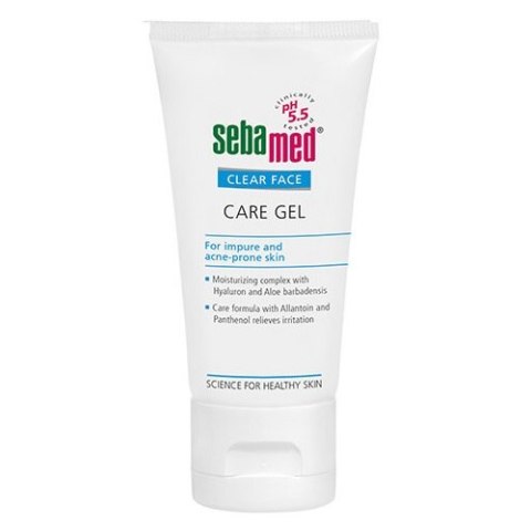 Sebamed Clear Face Care Gel For Impure & Acne-Prone Skin bezalkaliczny żel do twarzy do skóry z problemami trądzikowymi 50ml