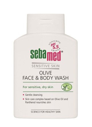 Sebamed Sensitive Skin Olive Face & Body Wash oliwkowa emulsja do mycia twarzy i ciała 200ml