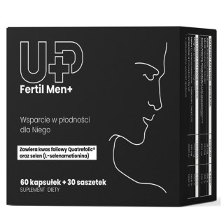 UP Health Pharma Fertil Men+ suplement diety dla wsparcia płodności mężczyzn 60 kapsułek + 30 saszetek