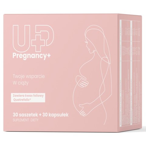 UP Health Pharma Pregnancy+ suplement diety dla wsparcia zdrowia kobiet w ciąży 30 saszetek + 30 kapsułek UP Health Pharma Pregnancy+ suplement diety dla wsparcia zdrowia kobiet w ciąży 30 saszetek + 30 kapsułek