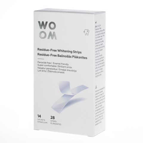 Woom Residue-Free Whitening Strips paski wybielające do zębów 28szt. Woom Residue-Free Whitening Strips paski wybielające do zębów 28szt.