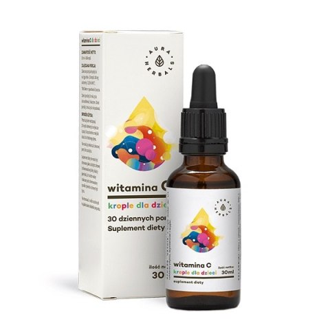 Aura Herbals Witamina C dla dzieci suplement diety 30ml Aura Herbals Witamina C dla dzieci suplement diety 30ml