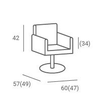 Ayala Fotel fryzjerski hydrauliczny GIO Ayala Fotel fryzjerski hydrauliczny GIO