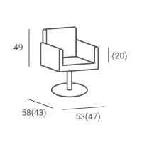Ayala Fotel fryzjerski hydrauliczny PIK Ayala Fotel fryzjerski hydrauliczny PIK