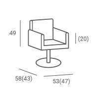 Ayala Fotel fryzjerski hydrauliczny PIK Ayala Fotel fryzjerski hydrauliczny PIK