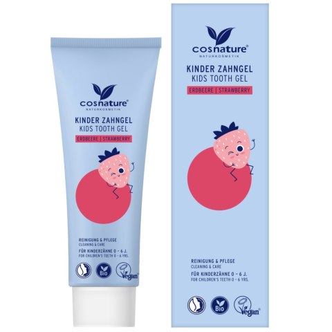 Cosnature Kids Tooth Gel żel do zębów dla dzieci o smaku truskawkowym 75ml Cosnature Kids Tooth Gel żel do zębów dla dzieci o smaku truskawkowym 75ml