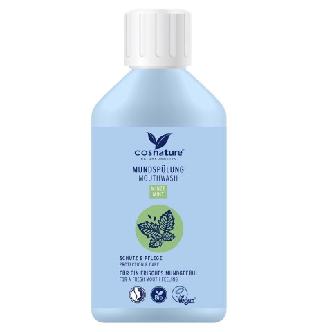 Cosnature Mouthwash płyn do płukania ust o smaku miętowym z fluorem 300ml Cosnature Mouthwash płyn do płukania ust o smaku miętowym z fluorem 300ml