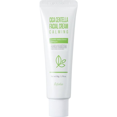 Esfolio Cica Centella Calming Facial Cream kojący krem do twarzy z ekstraktem z wąkrotki azjatyckiej 50ml Esfolio Cica Centella Calming Facial Cream kojący krem do twarzy z ekstraktem z wąkrotki azjatyckiej 50ml