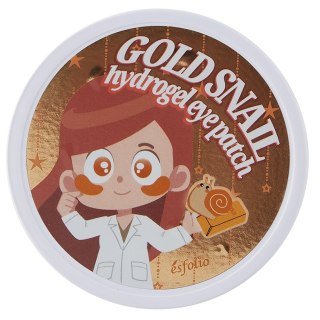 Esfolio Gold Snail Hydrogel Eye Patch hydrożelowe płatki pod oczy ze złotem i filtratem ze śluzu ślimaka 60szt.