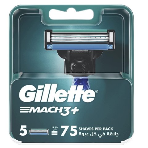 Gillette Mach3+ wymienne ostrza do maszynki do golenia 5szt. Gillette Mach3+ wymienne ostrza do maszynki do golenia 5szt.