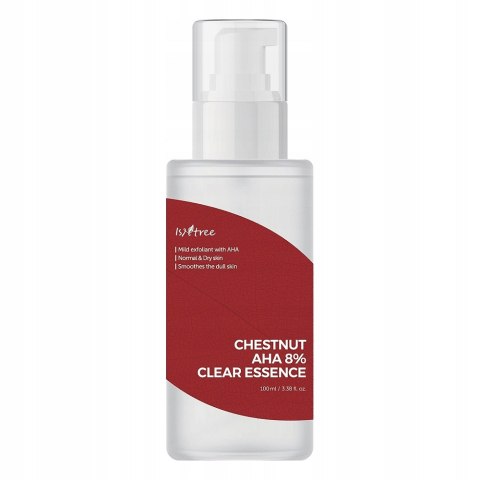 Isntree Chestnut AHA 8% Clear Essence esencja do twarzy z kwasami AHA 100ml Isntree Chestnut AHA 8% Clear Essence esencja do twarzy z kwasami AHA 100ml