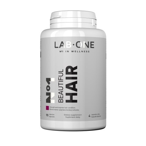 LAB ONE N°1 Beautiful Hair suplement diety wzmacniający włosy 90 kapsułek