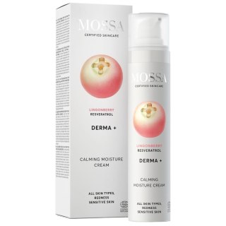 MOSSA Derma+ uspokajający krem nawilżający z borówką brusznicą i resweratrolem 50ml