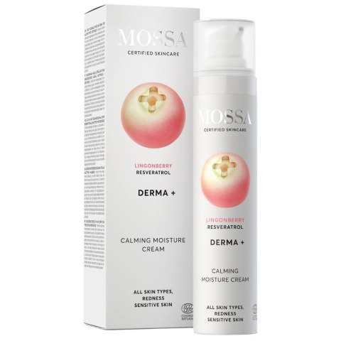MOSSA Derma+ uspokajający krem nawilżający z borówką brusznicą i resweratrolem 50ml MOSSA Derma+ uspokajający krem nawilżający z borówką brusznicą i resweratrolem 50ml