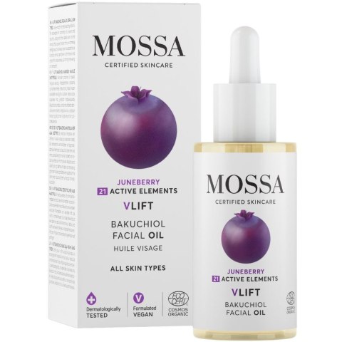 MOSSA V-lift olejek do twarzy z bakuchiolem i owocem czeremchy 30ml MOSSA V-lift olejek do twarzy z bakuchiolem i owocem czeremchy 30ml