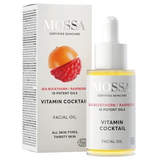 MOSSA Vitamin Cocktail multiwitaminowy olejek do twarzy z rokitnikiem i maliną 30ml