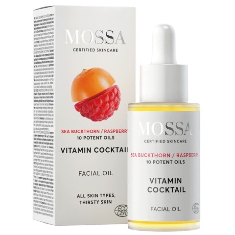 MOSSA Vitamin Cocktail multiwitaminowy olejek do twarzy z rokitnikiem i maliną 30ml MOSSA Vitamin Cocktail multiwitaminowy olejek do twarzy z rokitnikiem i maliną 30ml