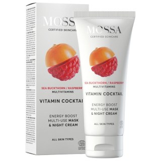 MOSSA Vitamin Cocktail ujędrniająco-odżywcza maska & krem na noc z rokitnikiem i maliną 60ml
