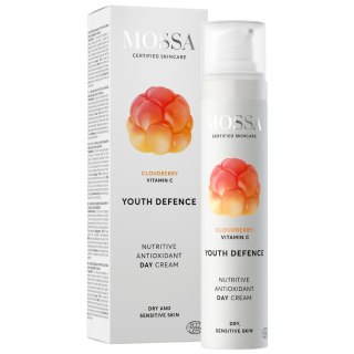 MOSSA Youth Defence odżywczy krem antyoksydacyjny na dzień z maliną moroszką 50ml