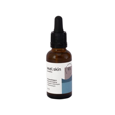 Mel Skin Ultranawilżające serum do twarzy z kwasem mlekowym i hialuronowym 30ml Mel Skin Ultranawilżające serum do twarzy z kwasem mlekowym i hialuronowym 30ml