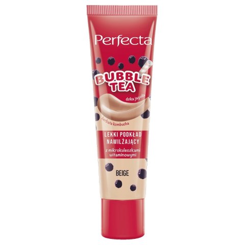 Perfecta Bubble Tea lekki podkład nawilżający Beige 30ml Perfecta Bubble Tea lekki podkład nawilżający Beige 30ml