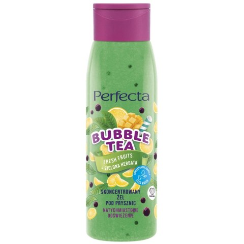 Perfecta Bubble Tea skoncentrowany żel pod prysznic Fresh Fruits + Zielona Herbata 400ml