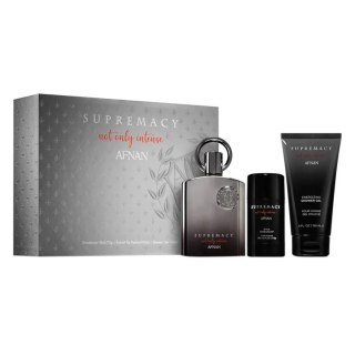 Afnan Supremacy Not Only Intense zestaw ekstrakt perfum spray 100ml + żel pod prysznic 150ml + dezodorant sztyft 75g