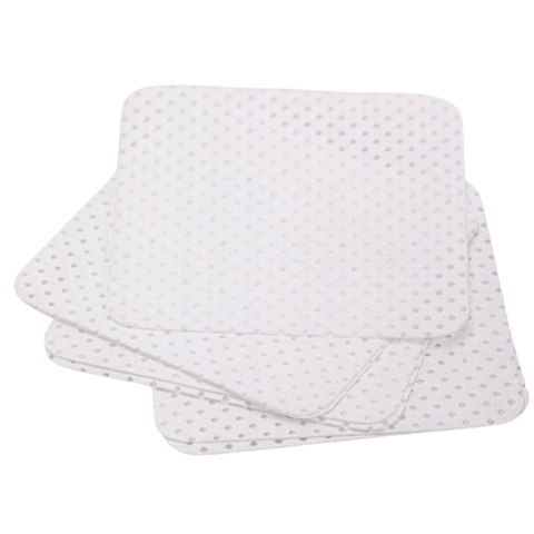 AlleLAC Waciki Bezpyłowe Perforowane do Paznokci Białe 5X5cm 540szt