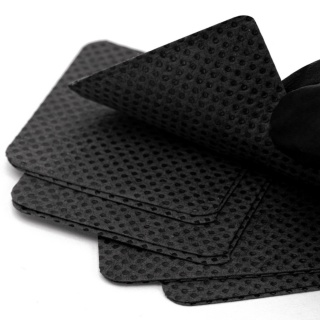 AlleLAC Waciki Bezpyłowe Perforowane do Paznokci Czarne 5X5cm 540szt
