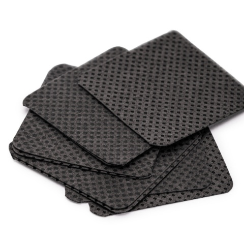 AlleLAC Waciki Bezpyłowe Perforowane do Paznokci Czarne 5X5cm 540szt AlleLAC Waciki Bezpyłowe Perforowane do Paznokci Czarne 5X5cm 540szt