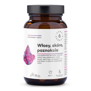 Aura Herbals Kolagen Rybi NatiCol® Włosy Skóra Paznokcie suplement diety 60 kapsułek