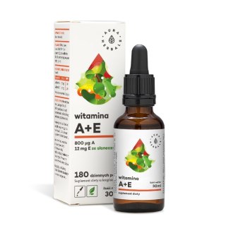 Aura Herbals Witamina A + E suplement diety w kroplach 30ml